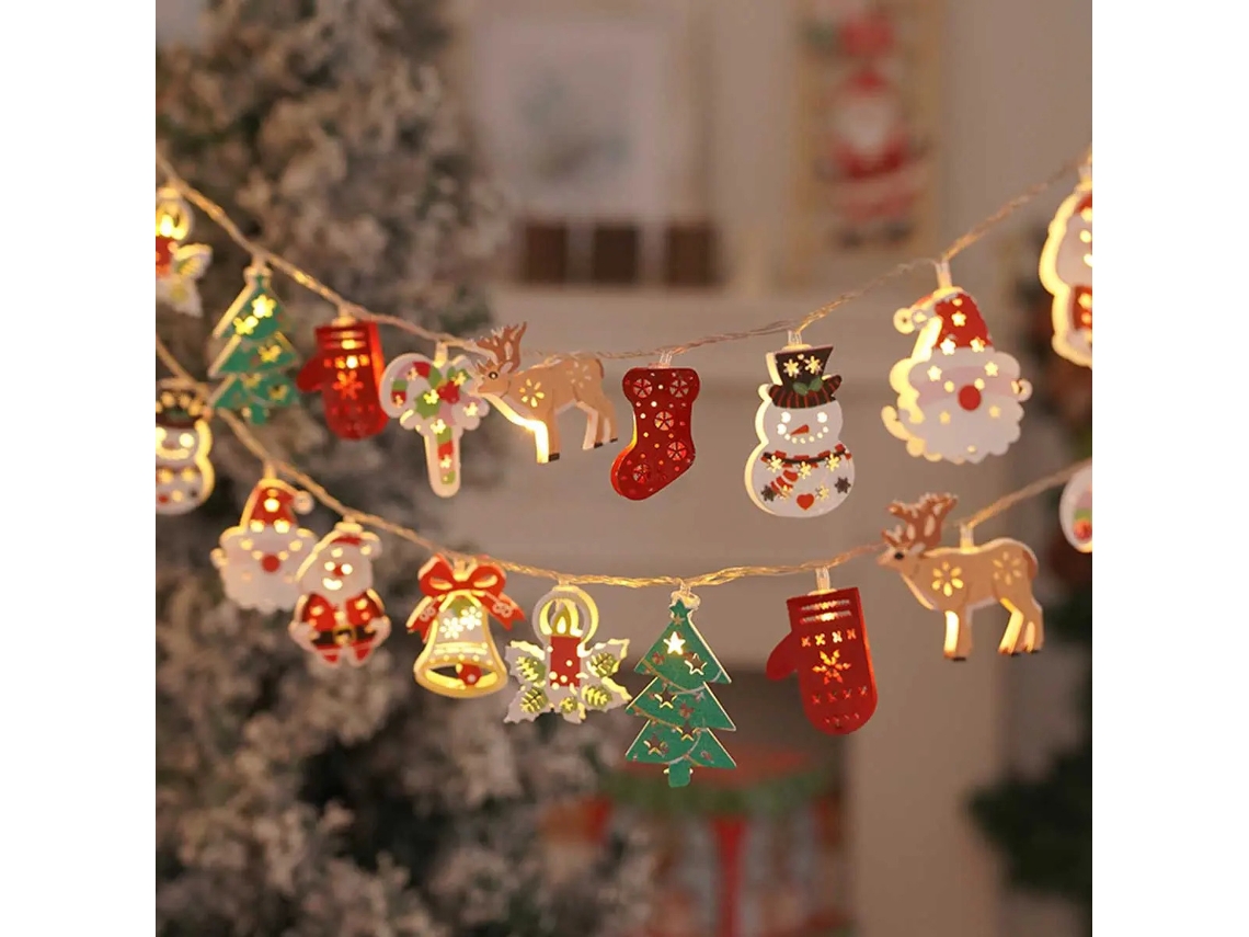 2 Peças De Luzes Led Tree String, 1,5 M, 10 Led, Decoração D