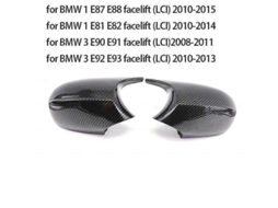 Capacete de Espelho Retrovisor YURU fibra de carbono M Style para BMW E90, E91, E92, E93, E81, E87, E82, 2004-2009