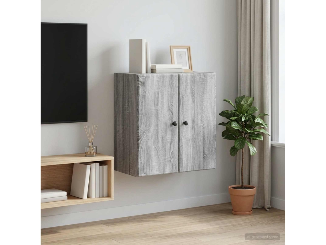 Vidaxl Armário De Parede Sonoma Cinzento 59 X 31 X 60 Cm