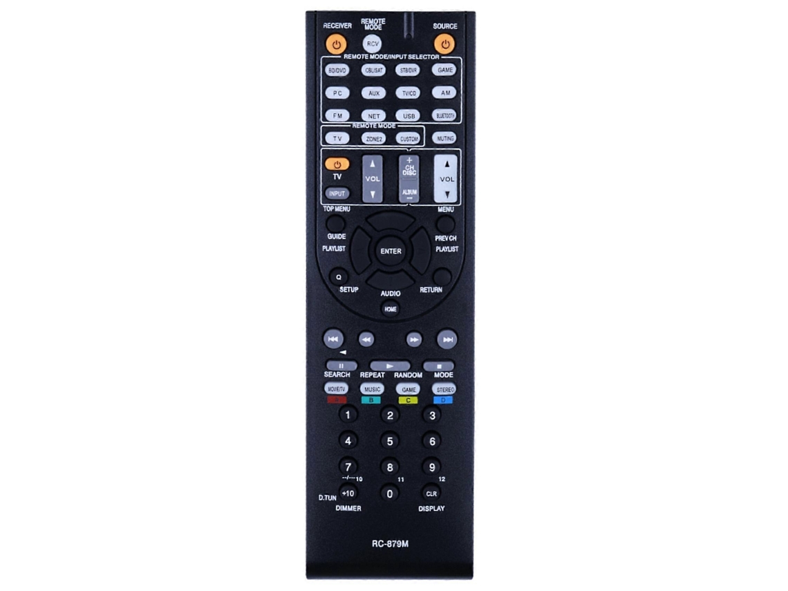 Controle Remoto Rc-879m Para Receptor Av Onkyo Tx-nr535, Tx-sr333, Ht-r393 E Ht-s3700.