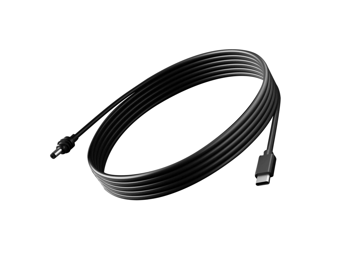 Extensor De Cabo Dc Para Type C Para Spx Mini 5m 18awg Resistente À Água Condutor De Latão Cabo De Alimentação Usb C