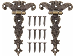 Dobradiças Decorativas Antigas, Dobradiças De Encaixe, 2 Peças, Acessórios De Conexão Porta Retrô Em Liga Metálica, 11