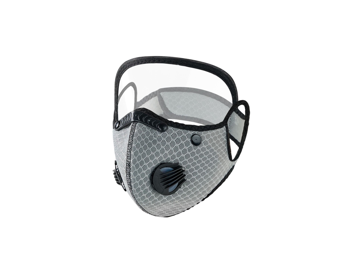 HEXINYIGJLY Máscara Anti pó Reutilizável com Filtro de Carvão para Trabalhos em Madeira e Corte de Relva Cinzento