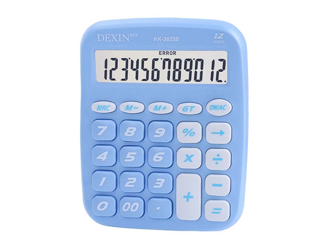 Calculadora Cute 12 Dígitos Lcd Grandes Botões Silenciosos | S/MARCA