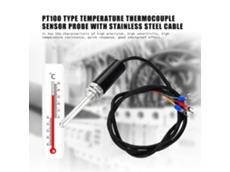 Sonda Sensor Termopar Tipo Pt100 Aço Inoxidável