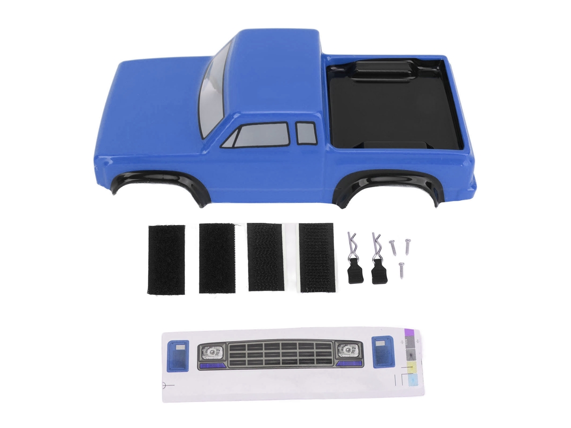 Carcaça De Carro Rc De Plástico Com Distância Entre Eixos 125mm Acessório Para Axial Scx24 1/24 Azul