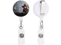 Macacão Retrátil Fofo, Porta Crachá Engraçado Enfermagem Com Chaveiro De Clipe, Porta Crachá Fofo