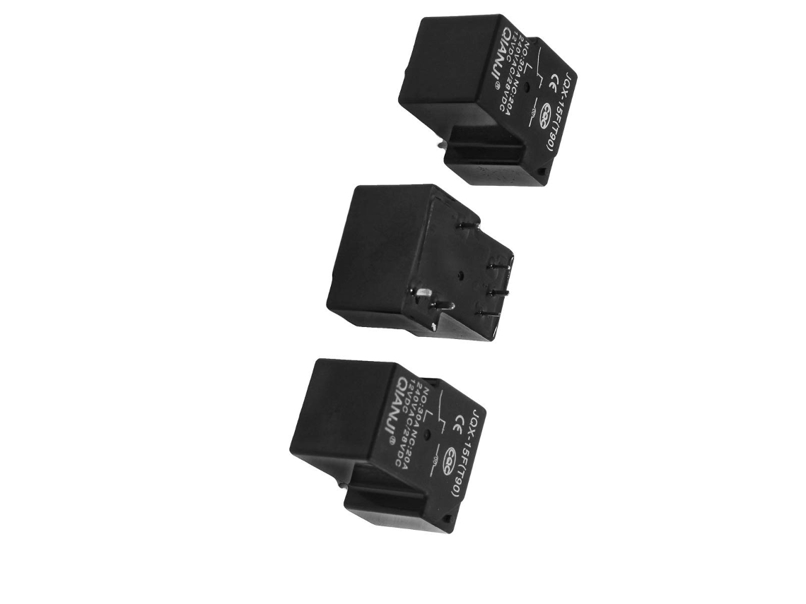 3 X Jqx 15f Relé de Potência com Bobina 12vdc e Conector 6 Pinos para Placa Circuito Impresso CHABERLU (t90)