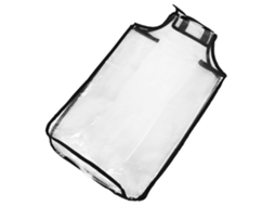 Capa protetora transparente impermeável de PVC para mala de viagem 20 polegadas S/MARCA