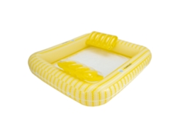 Flamingueo Colchão Insuflável Duplo Pvc Com Rede Amarelo