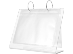 Álbum leve para guardar adesivos de unhas acrílicas com páginas.