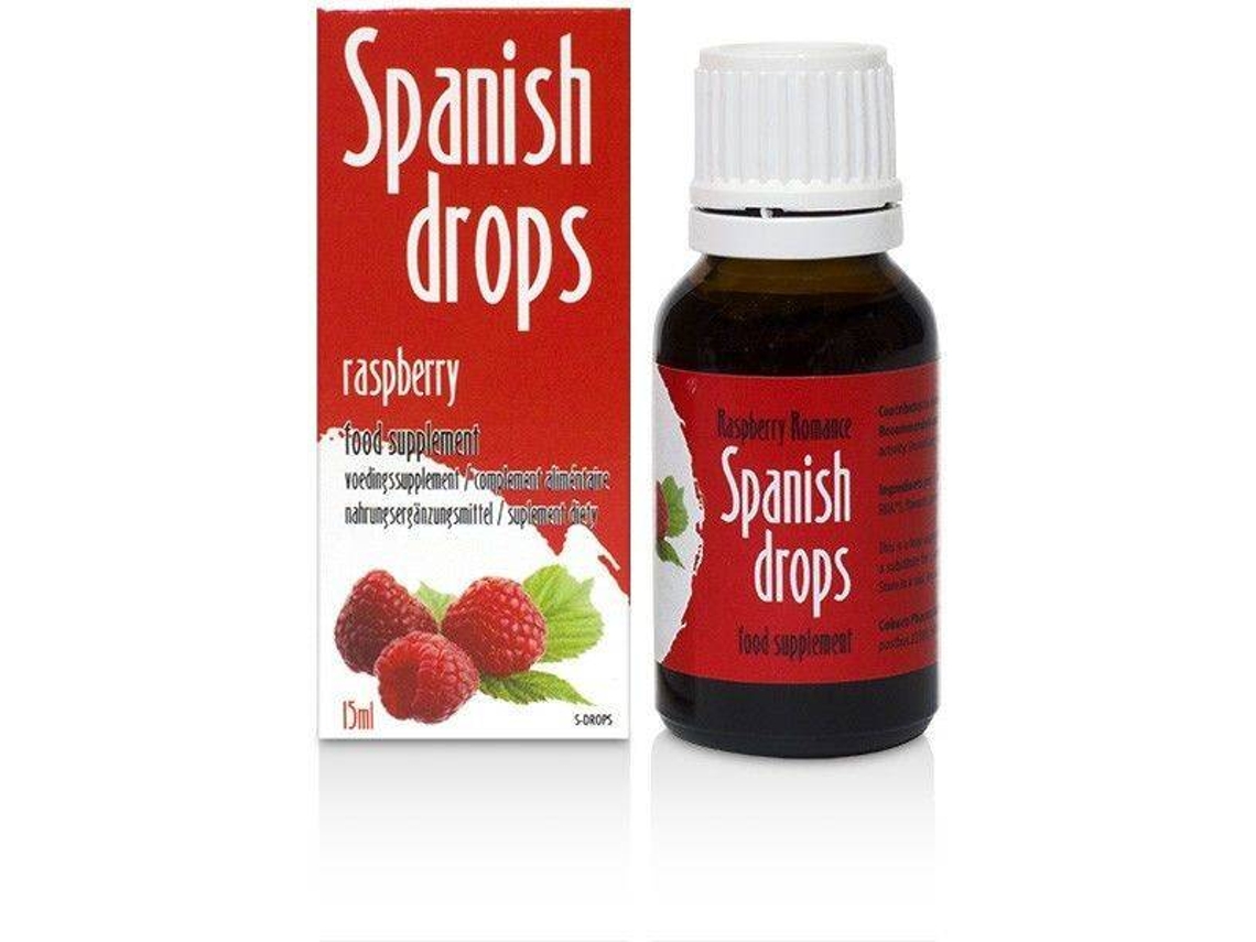 Suplemento Alimentar Gotas Estimulantes COBECO Pharma Spanish Drops (15 ml - Framboesa)