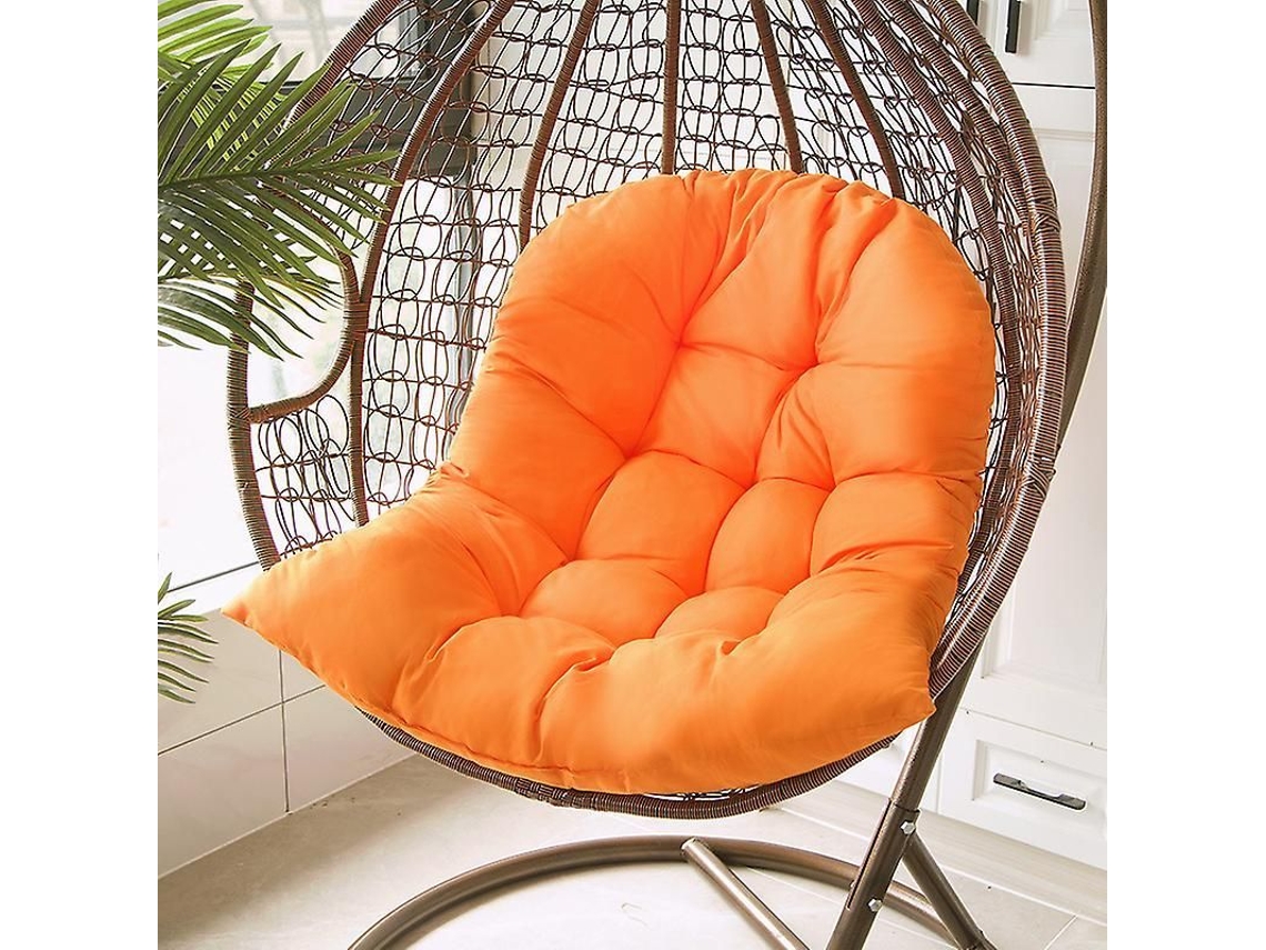 Cojin Para Cadeira De Ovo De Cesto - Almofada Para Rede De Jardim E Berço - Confortável E Resistente Uv Laranja