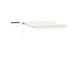 Conjunto 1 Toldo Retrátil Elétrico Vidaxl Branco Alumínio (3,5 X 2,5 M)