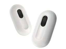 Conjunto de Dois Aquecedores Portáteis Recarregáveis com Design de Fixação Magnética e Visor Digital Baixo Consumo Casa Escritório Qu STELASPLEN