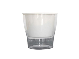 Absorção Automática Transparente Do Armazenamento Da Água Da Planta Da Hidroponia Do Vaso de Resina ALLINLESS