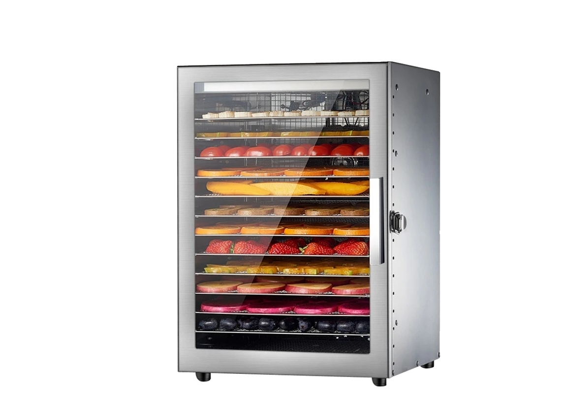 Desidratador De Alimentos De 12 Camadas, Alta Potência, Bandejas De Secagem Em Aço Inoxidável,amarelo Claro,220v Oem