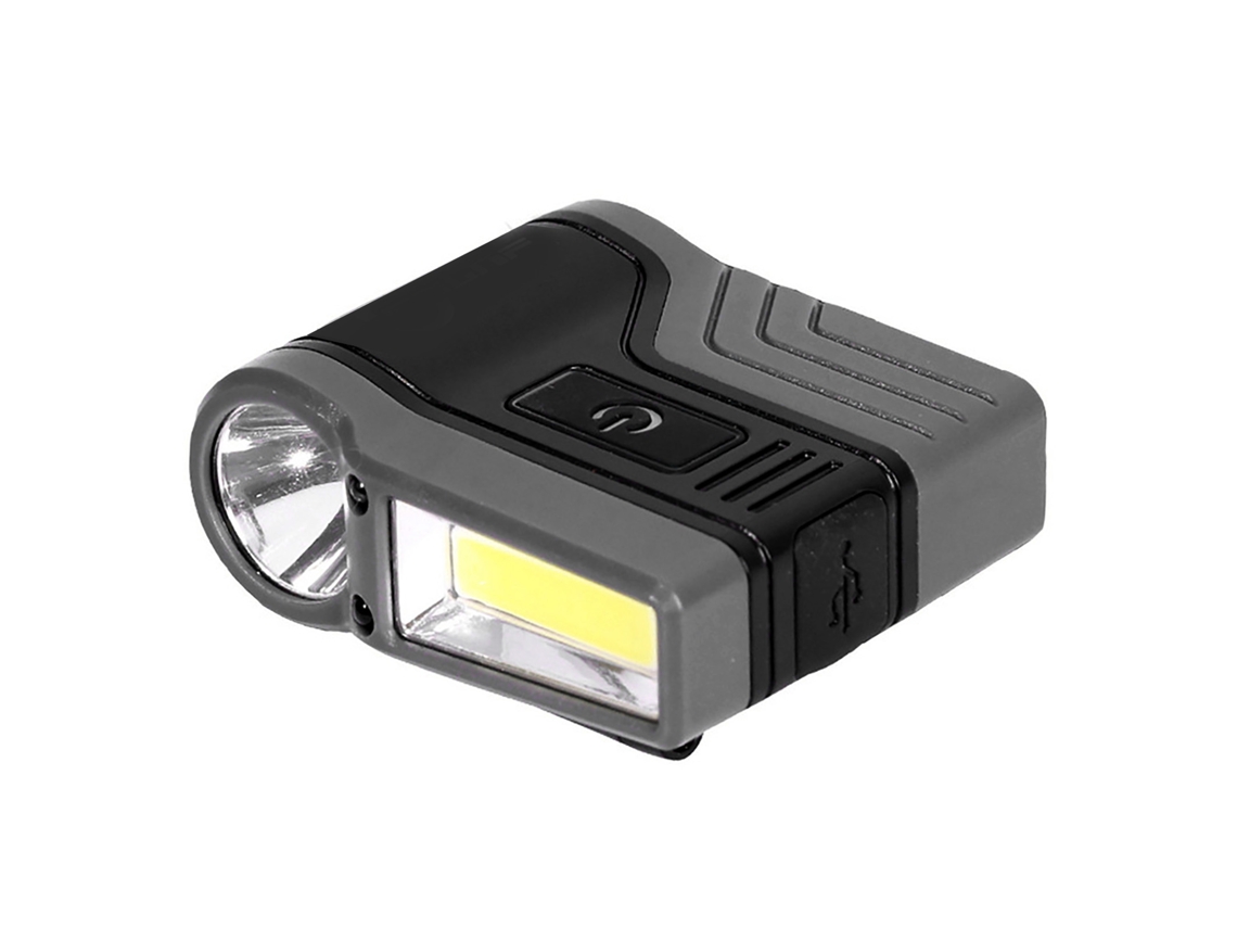 Luz de Chapéu Led Cob Indução À Prova D'água Preta