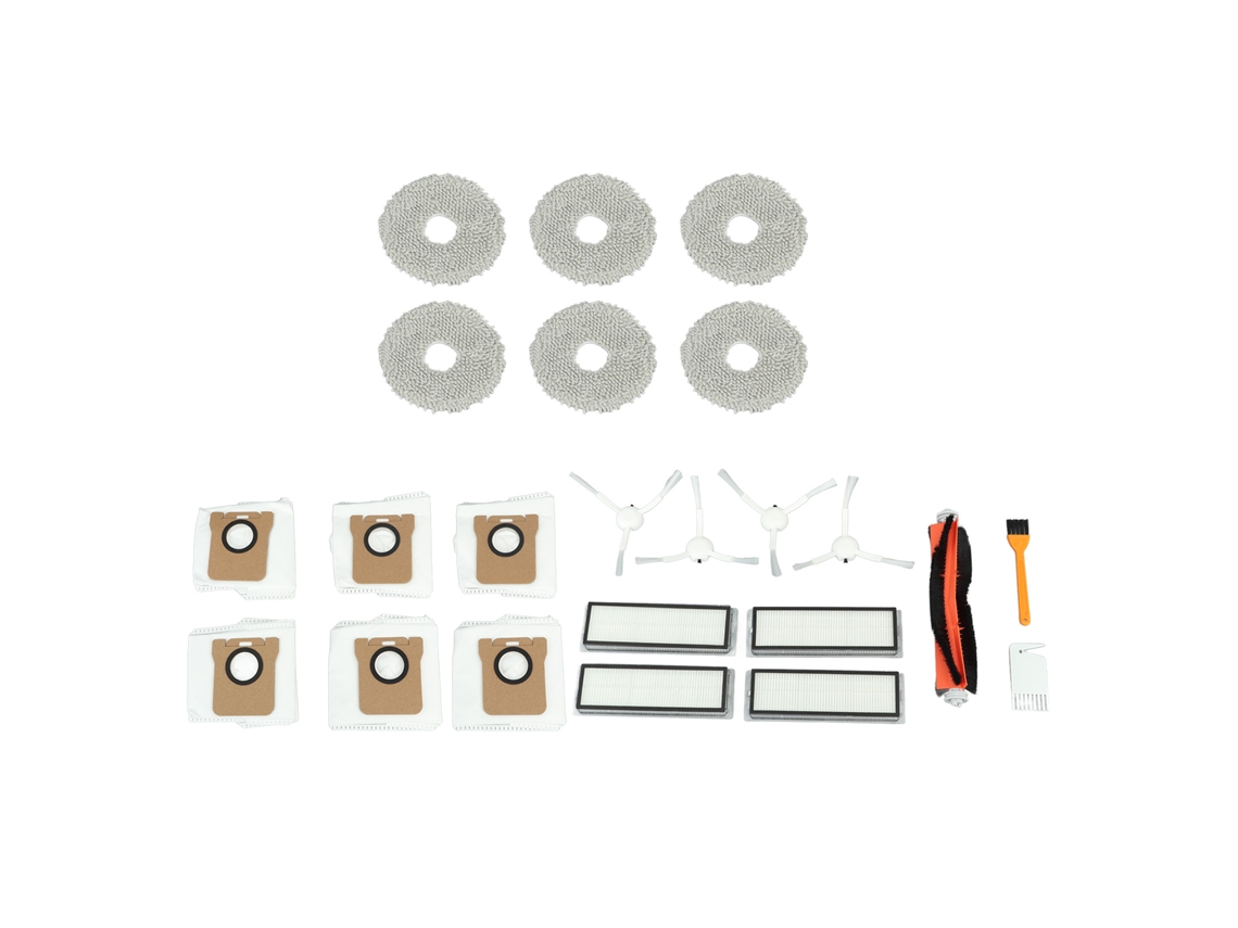 Kit Acessórios para Aspirador Dreame com Pincel Cilindro, Pincéis Laterais, Filtros, Panos e Sacos de Poeira