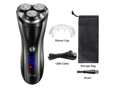 Barbeadores Elétricos Hatteker Para Homens Aparador De Barba Sem Fio À Prova Dágua