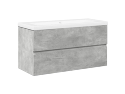 Bathroom Furniture Set, Bathroom Furniture Sets Vidaxl Cinzeto Madeira Processada (90 X 38.5 X 45 Cm)