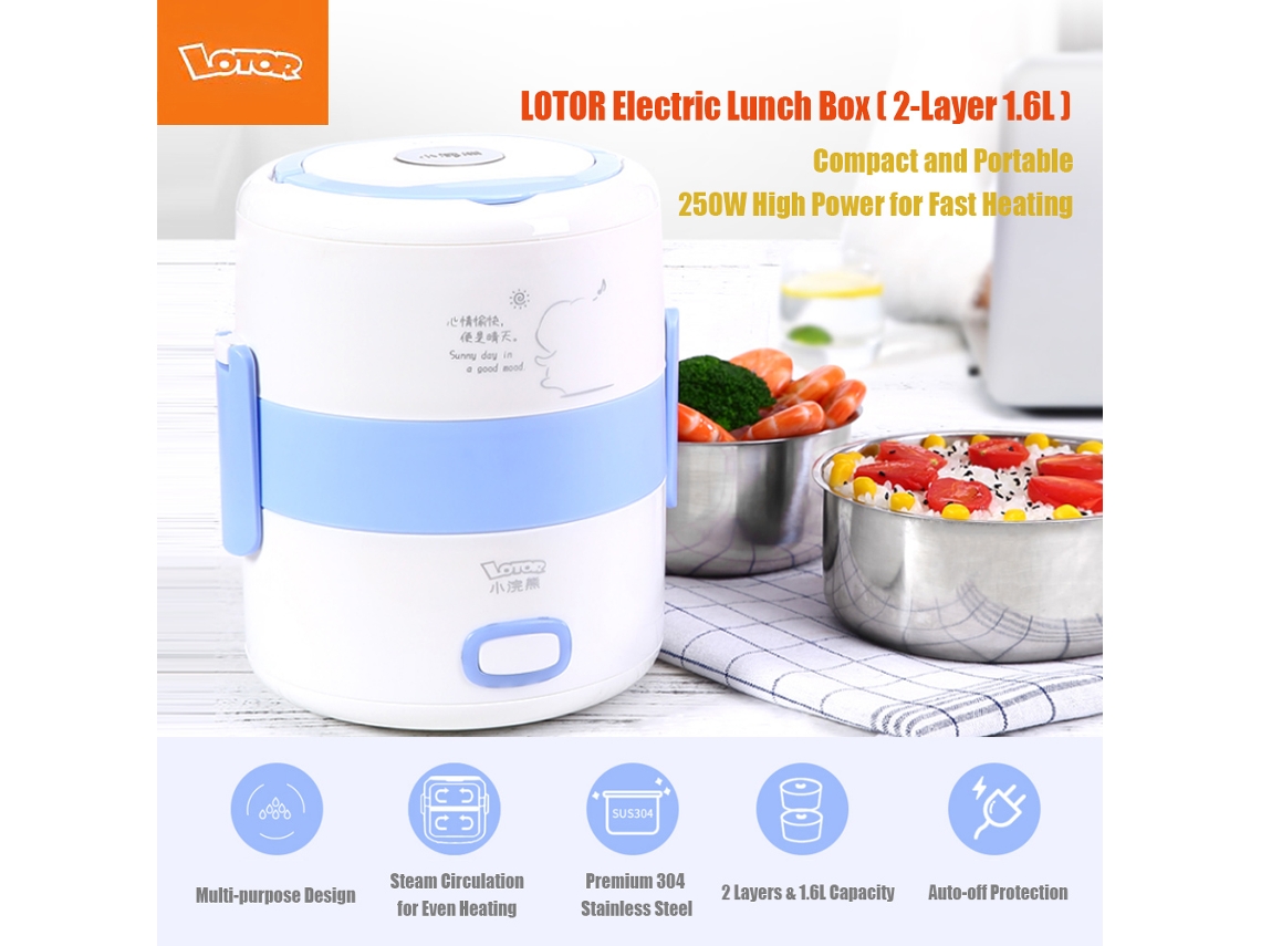 Caixa De Almoço Elétrica Lotor 1.6l 220v