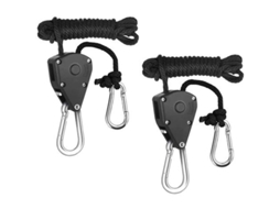 2026 2 Pcs Polia de Engate com Corda Ajustável para Suspensão Kayak Canoa Carga Até 30kg