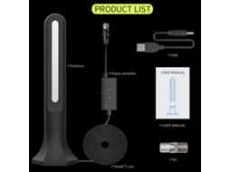 Antena Tv Digital Indoor LAXISCREED 25db 150 Milhas Hd