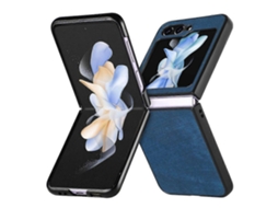 Capa Dobrável De Couro Com Padrão Retrô Junsunmay Para Samsung Galaxy Z Flip6