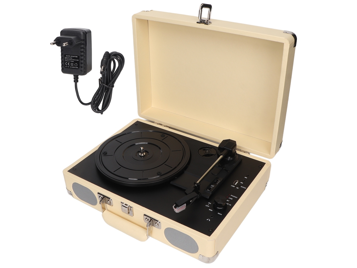 Toca discos Bluetooth com 2 Altifalantes Portáteis LAXISCREED