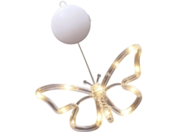 Borboleta Iluminada Para Decoração De Janela, Alimentada Por Bateria.