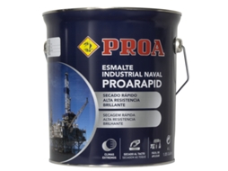 Esmalte Naval e Industrial Proarapid Brilhante Esmalte de Secagem Rápida e Elevada Dureza PROA Cinzento Azul 4L