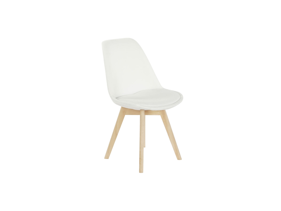 Cadeira Dkd Home Decor 48 X 56 X 83 Cm Espuma Branco Faia