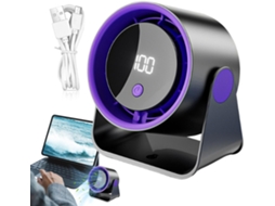 Ventilador De Mesa Portátil Layer Fan Com Bateria 2400mah - Oscilante