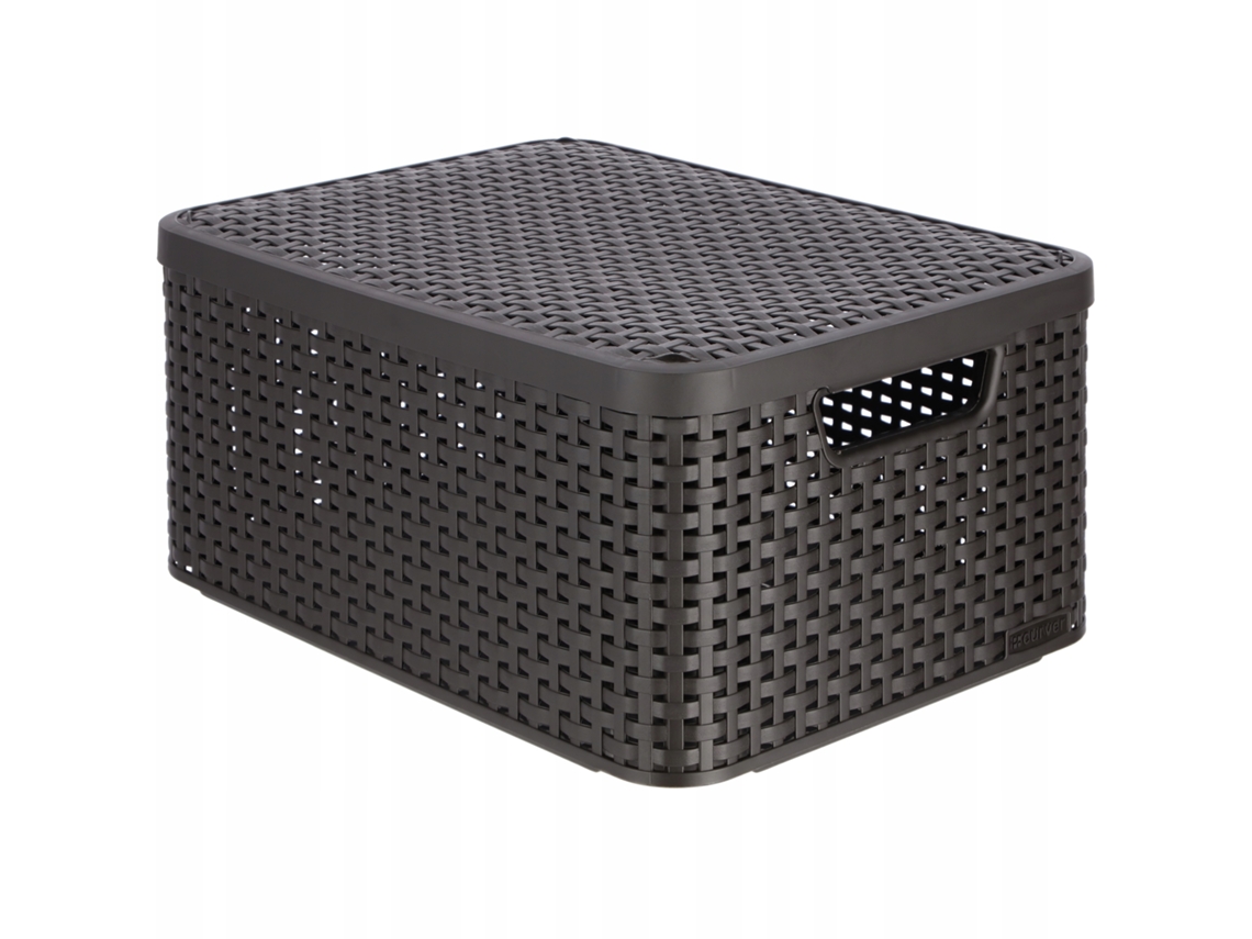 Contenedor De Cesta Curver Con Almacenamiento De Tapa Kadax