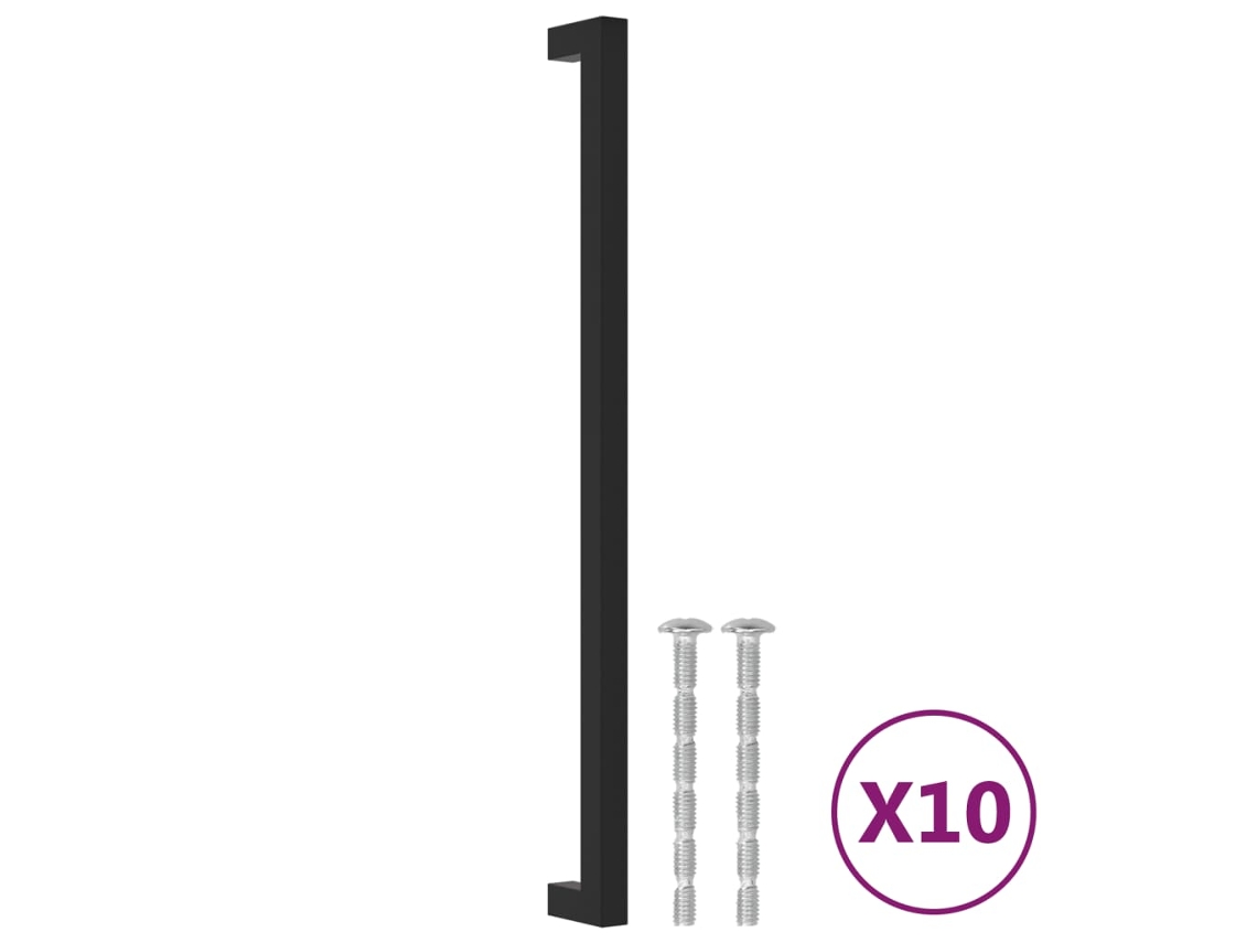 Cabinet Handle, Cabinet Handles Vidaxl Preto Aço Inoxidável (320 Mm)