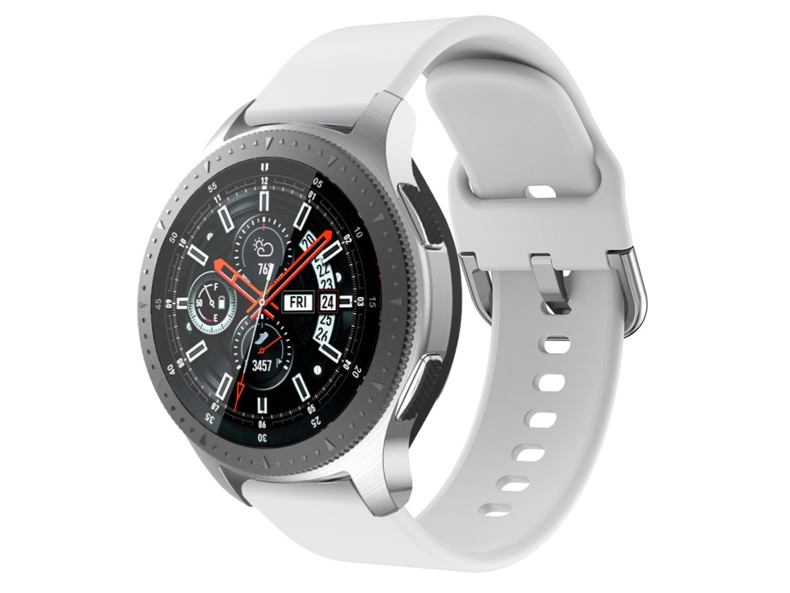 Pulseira De Silicone Macio Branca Para Samsung Galaxy Watch 46mm