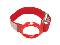 Pulseira de Relógio de Nylon Elástico com Capa Bumper para Google Pixel Vermelha Branca e Vermelha