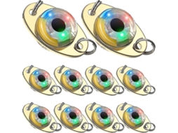 10 Señuelos De Pesca Led Spoon Iluminados Bait Flasher Para Pesca En Mar Profundo Y Agua Dulce