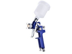 Pistola de pintura HVLP de alimentação por gravidade, bico de 1.7mm, aço inoxidável, 600ml | S/MARCA