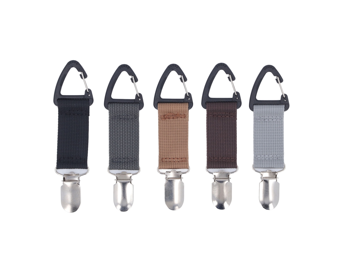 Mali grampo Porta chapéu Multifuncional 5 Cores para Mochilas e Bolsas Livre as Mãos
