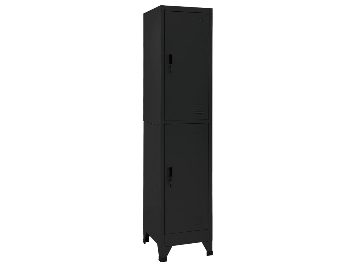 Vidaxl Cacifo 38x45x180 Cm Aço Preto