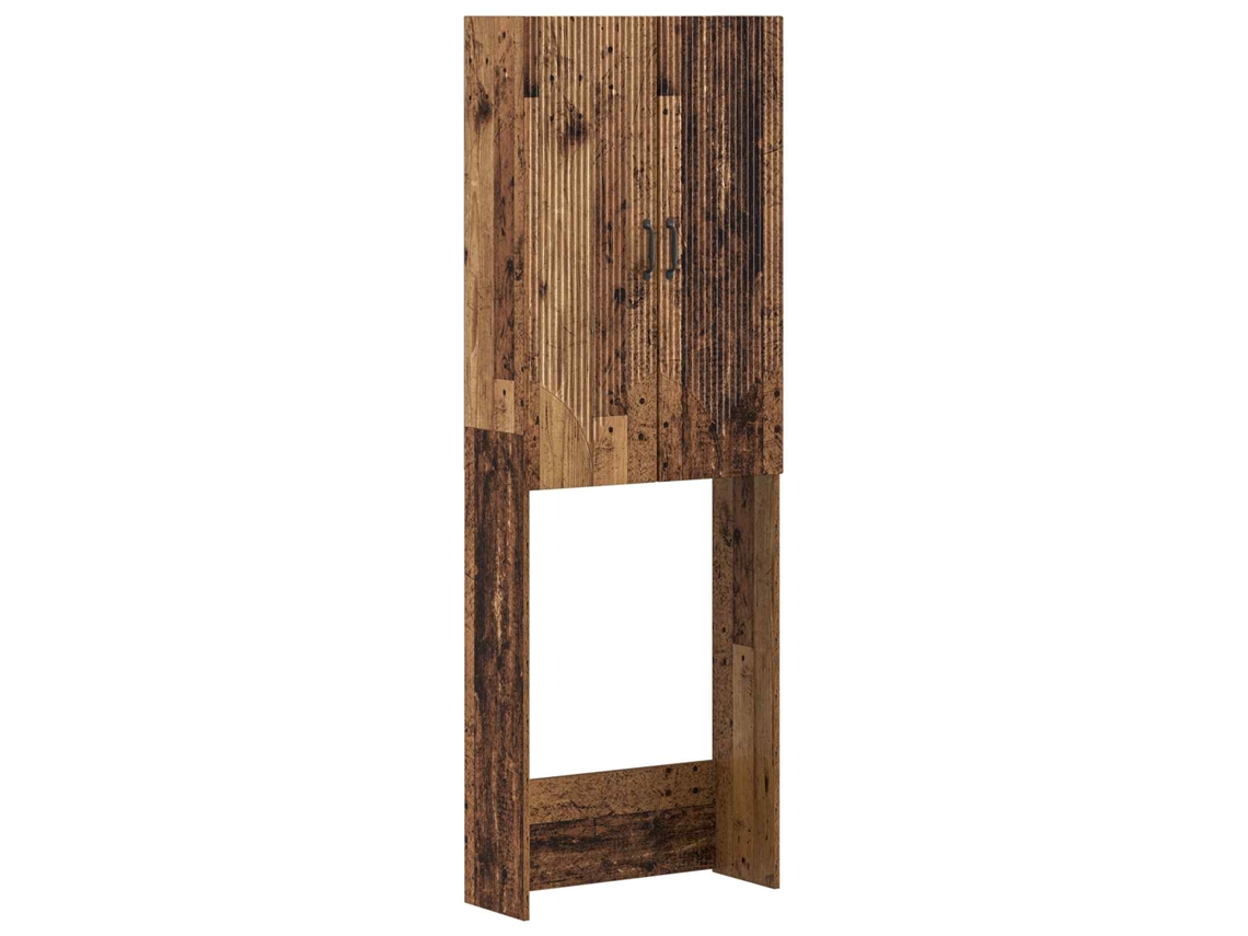 Vidaxl Armário De Banheiro Hoorn Madeira Antiga 66 X 25,5 X 190 Cm