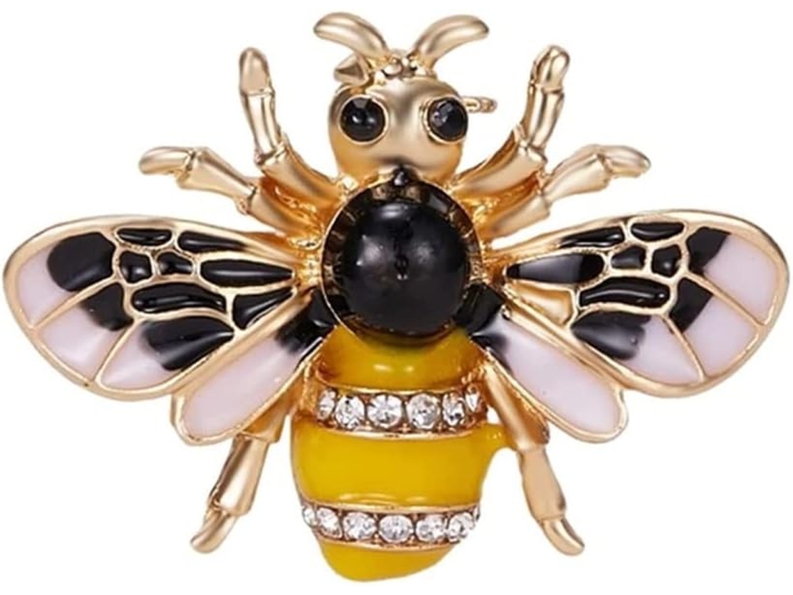 Broches De Flores Com Strass E Abelhas Para Mulheres, Broche De Luxo, Broche Para Festivais, Broche De Pérolas E