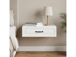 Vidaxl Mesa Lateral De Parede Branco 59 X 34,5 X 17 Cm