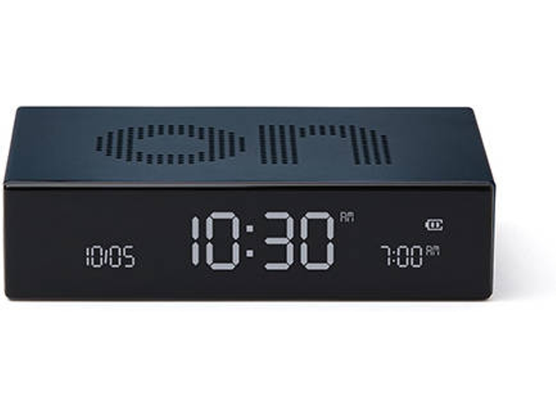 Relógio Despertador LEXON Flip Premium (Digital - Azul escuro)