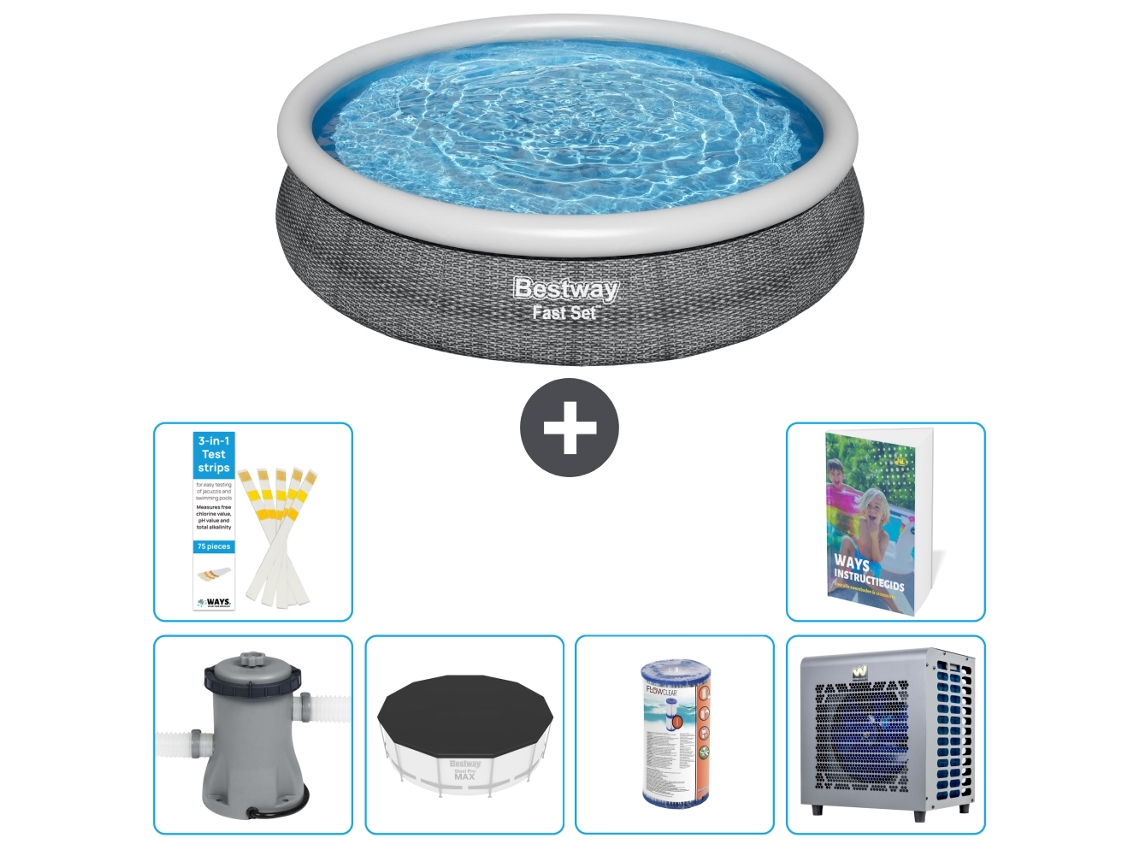 Bestway Piscina Bestway Fast Set Redonda - 366x76 Cm - 7-peças S203