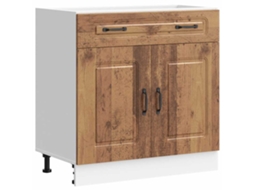 Kitchen Base Cabinet, Kitchen Base Cabinets Vidaxl Marrom Madeira Processada (n/a)
