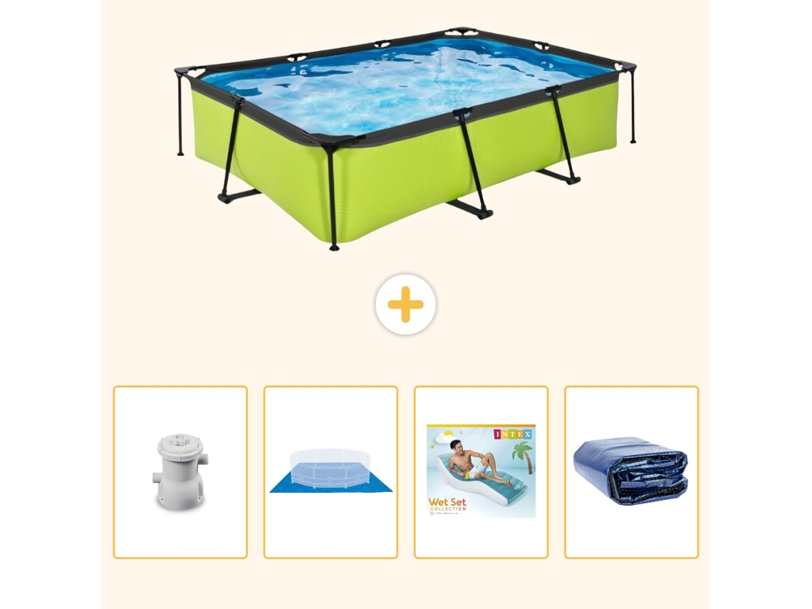 Exit-toys Piscina Exit Retangular - 300x200x65 Cm - 5-peças S345
