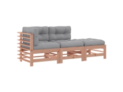 Garden Lounge Set, Garden Lounge Sets Vidaxl Marrom Madeira De Douglas (n/a)